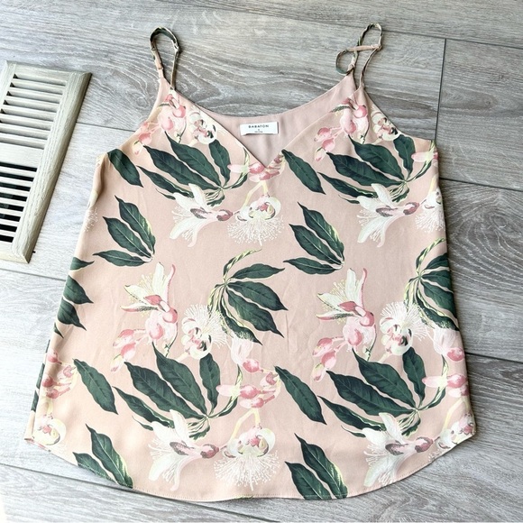 Aritzia Babaton Everly Floral Camisole In  Roebuck Salmao - Picture 7 of 16